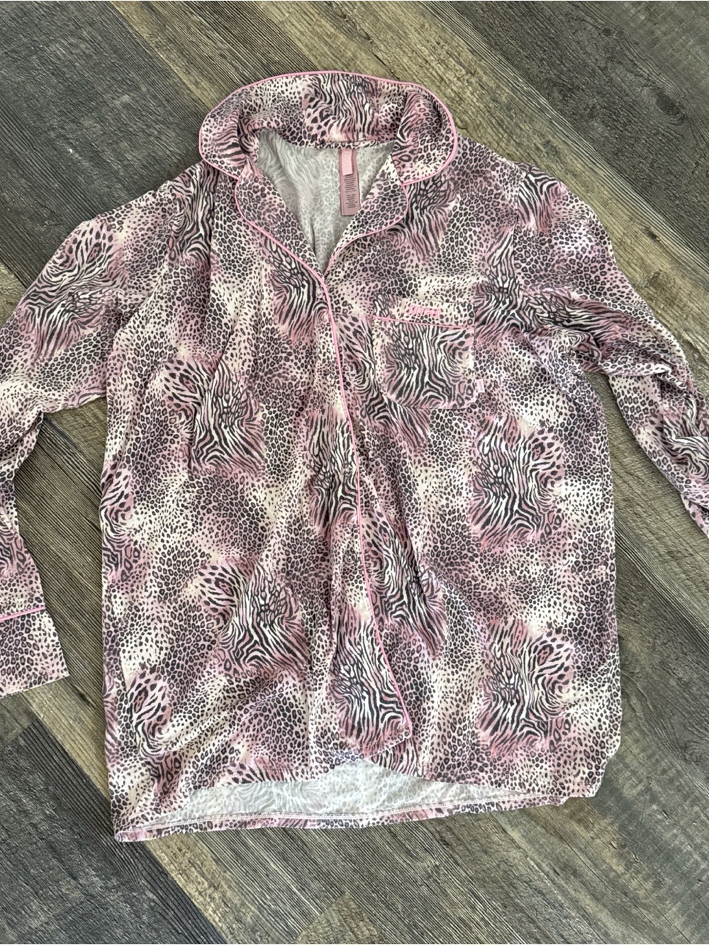 Skims Pink Animal Print  Pajama set
